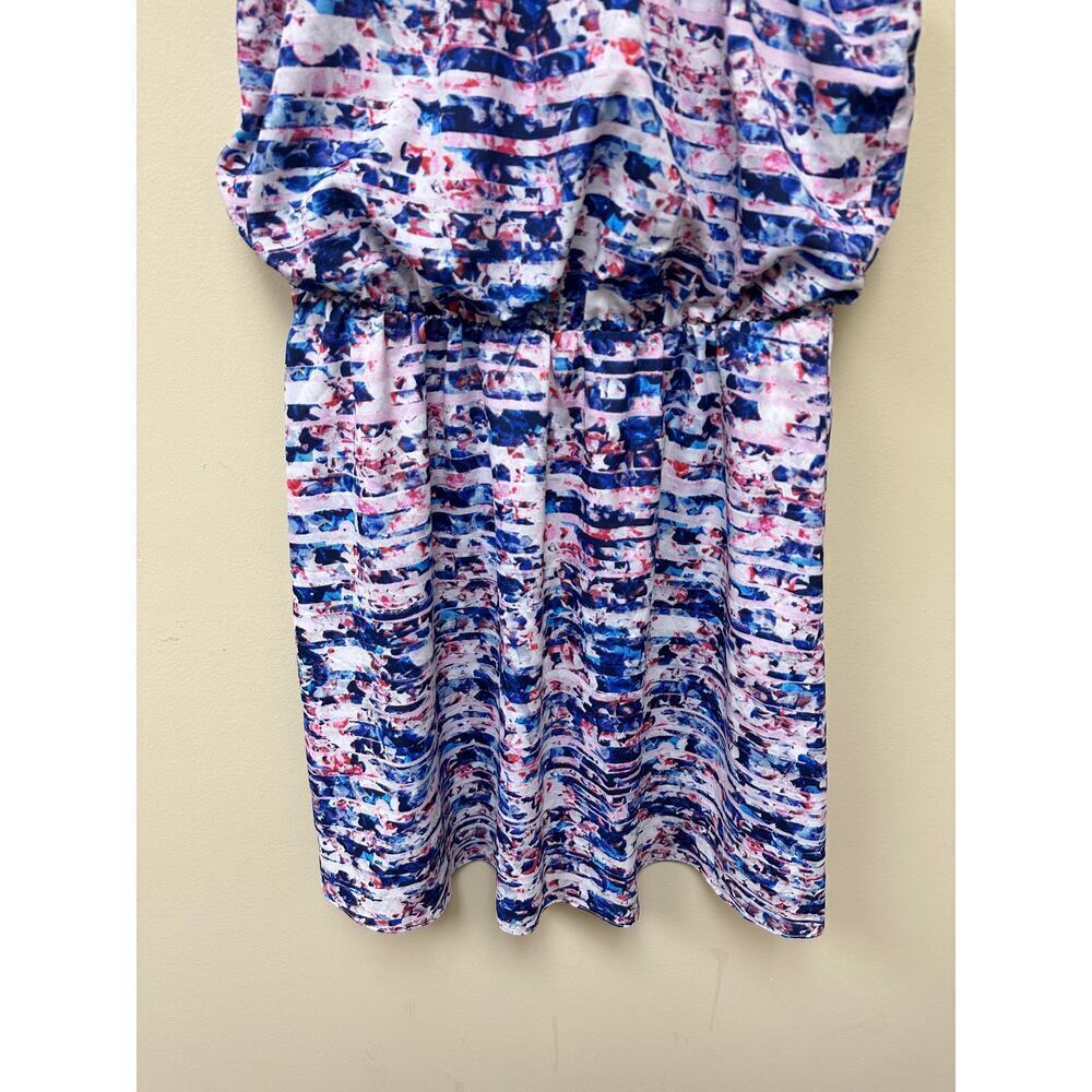 Guess Women's Colorful Halter Neck Tropical Vacation Flowy Mini Dress Size 10 - Picture 7 of 15